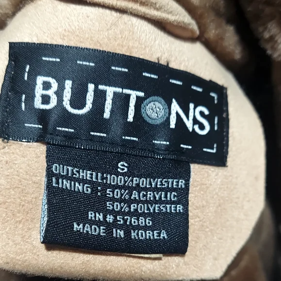 Mustard Colored Small Suede (like) jacket - Picture 3 of 4